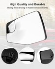 Left Driver Side Mirror Glass Fit For Chevy Sliverado 1500 Gmc Sierra 2019-20   