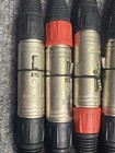 Lot Of 7 Neutrik Male   Female 3 Pin Xlr Silver Mic Cable Connectors