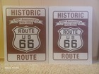 New Lg   Historic Us Route 66 Aluminum 100th Anniversary  Sign 18 x24    Authentic