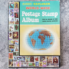 Harris Explorer World-wide Postage Stamp Album With Postmarked Stamps Used