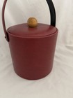 Vintage Retro George Briard Vinyl Ice Bucket Signed Red Color Usa 3 Qt  Read