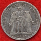Superb Rare 5 Francs 90 silver France Coin 1849-bb 25 Gr Very Fine