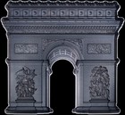 2024 South Korea Triumphal Arch 2 Oz Silver Ultra High Relief Antiqued Stacker