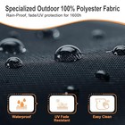 Outdoor Round Daybed Cushion Cover  66  Cover Thick 4  Carbon Grey