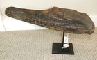 Sepik River Papua New Guinea Carved Canoe Prow  13 Inch On Metal Stand