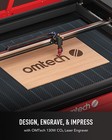 Omtech 130w 35x50 Co2 Laser Engraver With Cw-5000 Water Chiller Cutting Machine