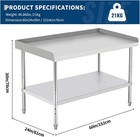 60  X 24  Stainless Steel Commercial Kitchen Restaurant Work Food Prep Table