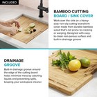 Kraus Workstation Kitchen Sink With Bamboo Cutting Board-certified Refurbished