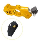 Universal Heavy Duty Anti-theft Brake Grip Lock Gold For Motorbikes Scooters Atv