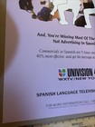 Rare 1994 New York City Univision 41 Wxtv Advertising In Spanish Language Poster