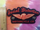 Social Distortion Motorcycle Co  1979 4 25 X 2 25 Inch Iron On Patch