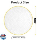 Rubtlamp 60 Pcs Clear Plastic Dessert Plates  Hammered Party Plates  Disposab