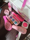 Melissa   Doug Wooden Beauty Salon Play Set With Vanity Pretend Play