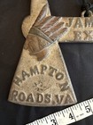1907 Jamestown Exposition Hampton Roads Va Hatchet Plaque