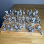 Marx Csa Civil War Gray Soldiers Lot 44 Pieces Read