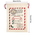 3pcs Christmas Bag Santa Sack Large Canvas Bags With Drawstrings For Large Xm   