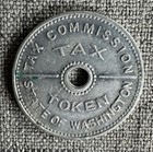 1935 Washington State Sales Tax Token - Aluminium 10 Cents Or Less