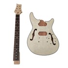Electric Guitar Kit 22fret Guitar Neck Mahogany Guitar Body Quilted Maple Veneer