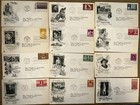 1948-1950 Collection 47 Diff Cachets Matched Address Commems airmails Postpaid