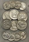  5 Face 90  Silver  6  Franklin Half Dollar  8  Quarters - Choose How Many Lots 