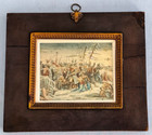 19c Hand Painted Battle Scene France Emperor Napoleon 1812 Russia Campaign