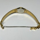 Vintage 70s 80s Seiko Womens Watch Gold Tone Case Textured Dial Elegant New Batt