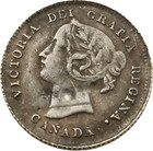 Canada 1875 5 Cents     Queen Victoria  young Head  Design  modern Reiss