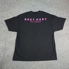 Vintage Bret The Hitman Hart Shirt Mens Xxl Black Pink Wrestling Skull Wwe 2008