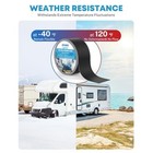 Rv Sealant Tape  2 Inch X 50 Foot Roof Tape Black  Uv   Weatherproof Butyl Seala