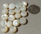 18 Small Vintage Round Mop Buttons