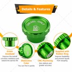 Green Aluminum Magnetic Diesel Fuel Cover Cap For Ram 1500 2500 3500 2019-2024