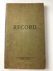 Vintage 14   x 8 5    Us Government Printing   Record Book Unused  Great Patina Aged