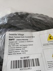 50ft Black Twisted Cloth Covered Wire Vintage Antique Lamp Cord Electrical 300 V