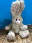 Vtg Bunny Rabbit Plush Stuffed Animal Brown Tan 12    Jointed Legs And Arms