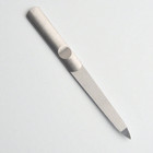 1p Double-sided Metal Nail File For Nail Sanding Manicure Pedicure Grooming Tool