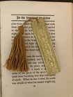 Metal Bookmark With Handmade Tassel Book Mark Books Brass Embossed Bookmark Read