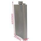 12oz Alcohol Whiskey Pocket Flask With Portable Funnel Tainless Steel Leak-proof