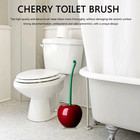 Creative Toilet Brush Holder Set Cherry Shape Standing Wc Cleaning Bathroom