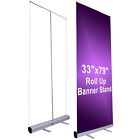 Instahibit 10pcs 33 x79  Retractable Roll Up Banner Stand Trade Show Display