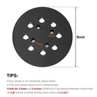 5 Inch Sander Pad Replacement For Ryobi  300527002  Hook And Loop Sander Back   