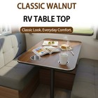 Walnut Rv Table Top 31 5x15 8in With Dual Cup Holders Camper Van Boat Desk