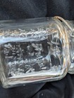 Vintage Clear Bean Cake Jar San Francisco Raised Letters  beautiful Antique  