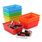 10 Pack Mini Storage Baskets Bins  Plastic Organizer Basket Storage Crate Home
