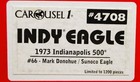Carousel 1 18 Indy Indianapolis 500 Sunoco Eagle  4708  66 Mark Donohue  Damaged