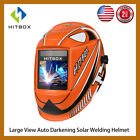 Large View Solar Auto Darkening Welder Helmet Tig Arc Mig Mask Grinding Welder