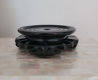 Vintage Asian Ornate Carved Wooden Footed Display Stand 3  - China