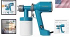 Paint Sprayer Hvlp For Furniture Cabinets Walls Fences - 600ml Tank
