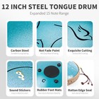 12 Inch 15 Notes Steel  tongue  drum   handpan  drum Musical  instrument   rain  drum