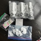 Aviva Satin Silver Shower Dispenser Set - 3 In 1 Shampoo   Soap  36334