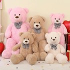 Big Pink Teddy Bear 47 Inch Giant Teddy Bear 4ft Tall  Stuffed Animal For Girls